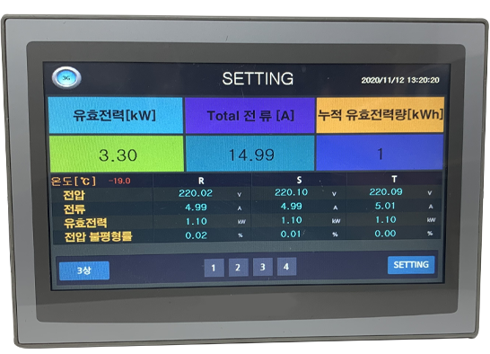 7인치 마스터 에너지 모니터링 시스템